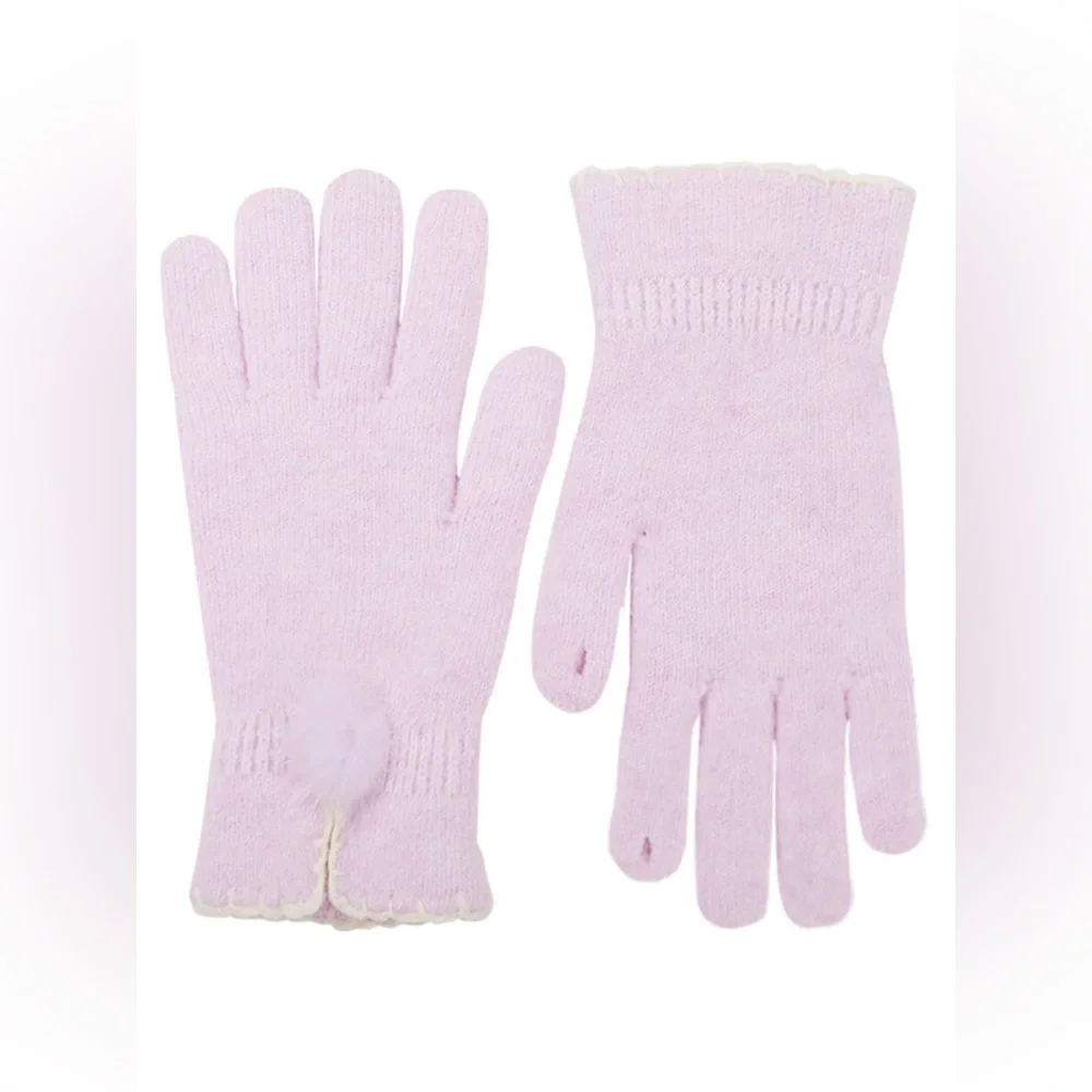 Pom-Pom Detail Gloves